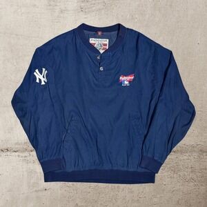 Vintage New York Yankees Pullover Men's XL Navy Swingster Budweiser MLBP 1999‎